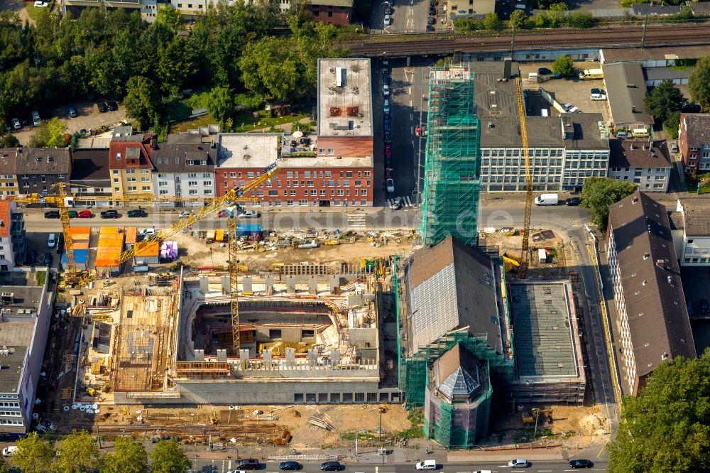 Luftaufnahme Bochum - Baustelle der StMarienkirche und Baustelle der Bochumer Symphonie in Bochum im Bundesland Nordrhein-Westfalen