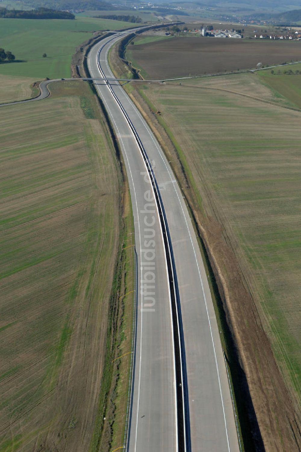 Luftaufnahme Neukirchen - Baustelle Strassenbrücken über die A4 bei Neukirchen