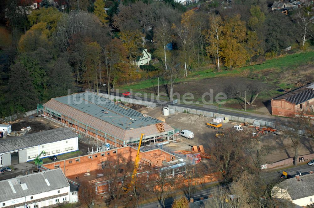 Luftbild Werneuchen - Baustelle Supermarkt Neubau Werneuchen