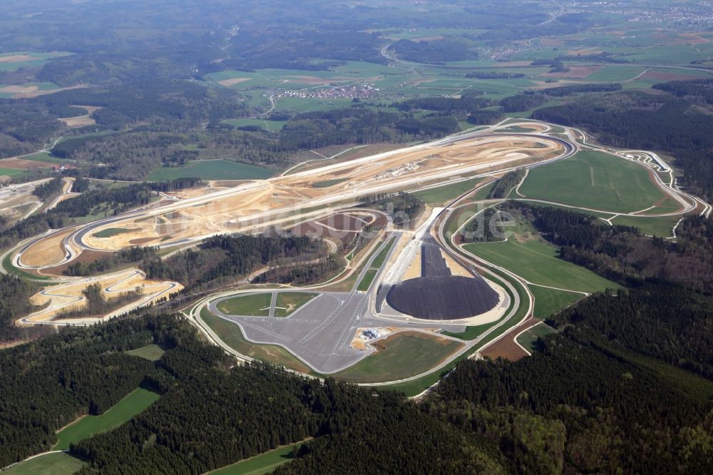 Luftbild Immendingen - Baustelle Teststrecke des Daimler AG Prüf- und Technologiezentrum in Immendingen im Bundesland Baden-Württemberg, Deutschland