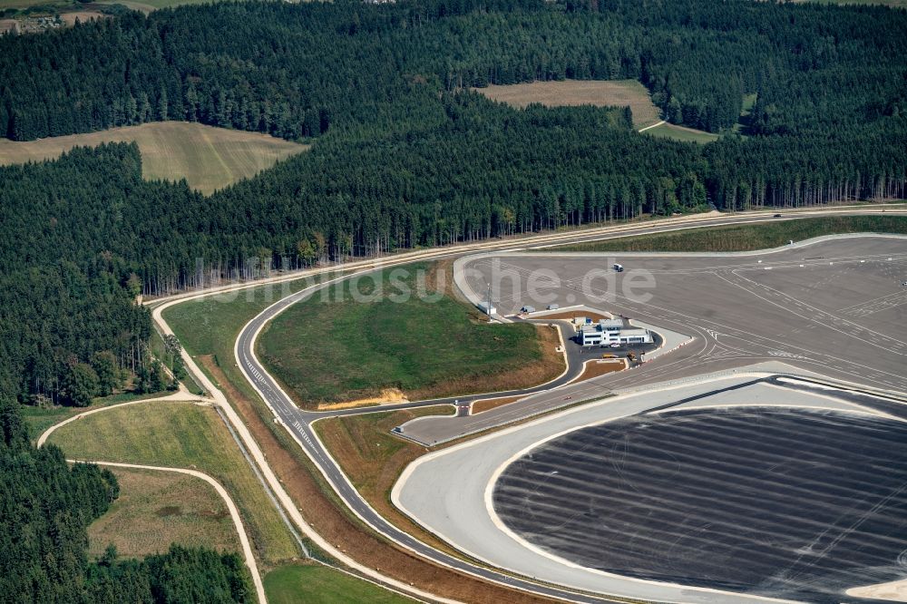 Luftaufnahme Immendingen - Baustelle Teststrecke des Daimler AG Prüf- und Technologiezentrum in Immendingen im Bundesland Baden-Württemberg, Deutschland