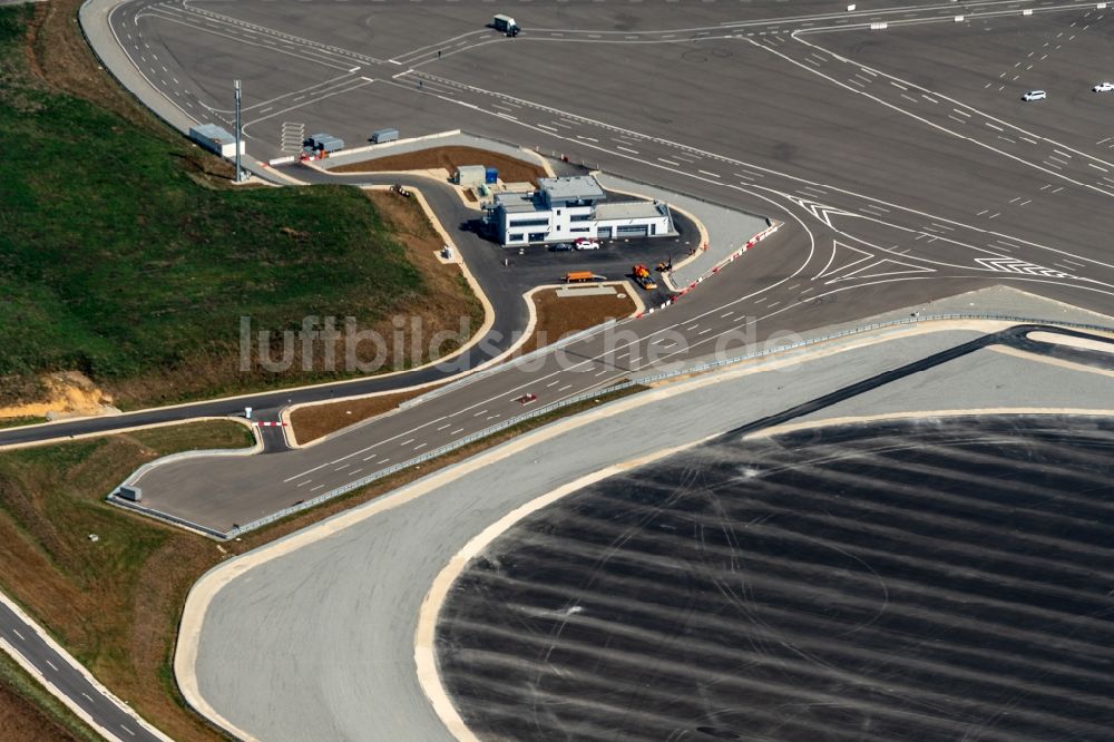 Luftaufnahme Immendingen - Baustelle Teststrecke des Daimler AG Prüf- und Technologiezentrum in Immendingen im Bundesland Baden-Württemberg, Deutschland