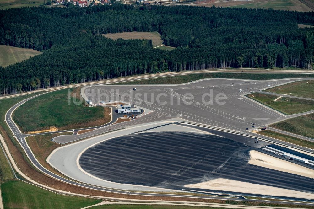 Immendingen aus der Vogelperspektive: Baustelle Teststrecke des Daimler AG Prüf- und Technologiezentrum in Immendingen im Bundesland Baden-Württemberg, Deutschland