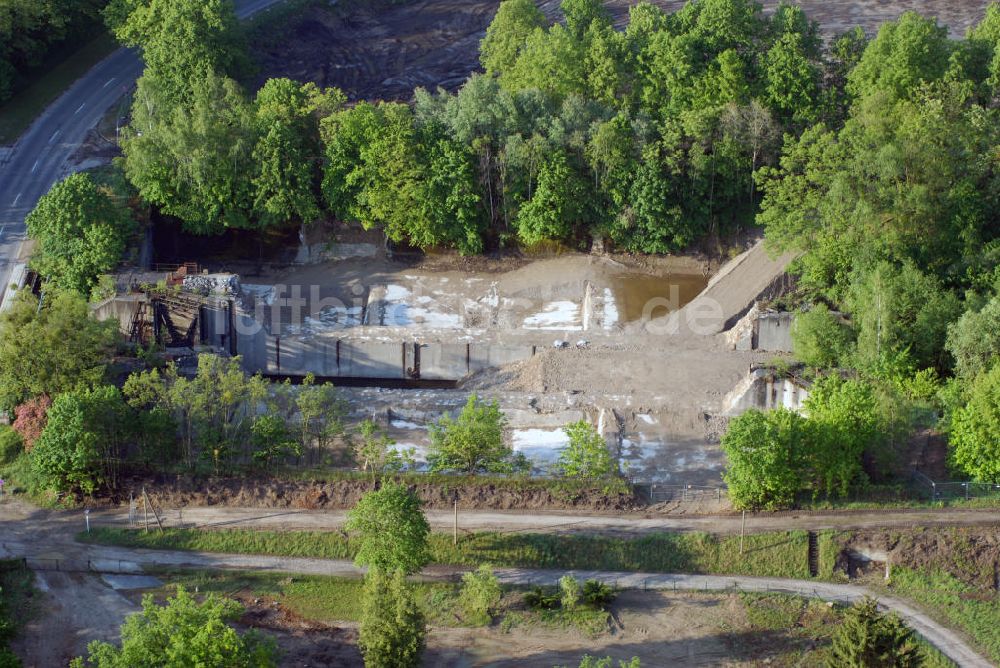 Templin aus der Vogelperspektive: Baustelle in der Uckermark