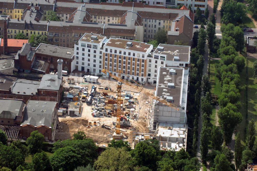 Luftaufnahme Berlin - Baustelle Viktoria Quartier Kreuzberg