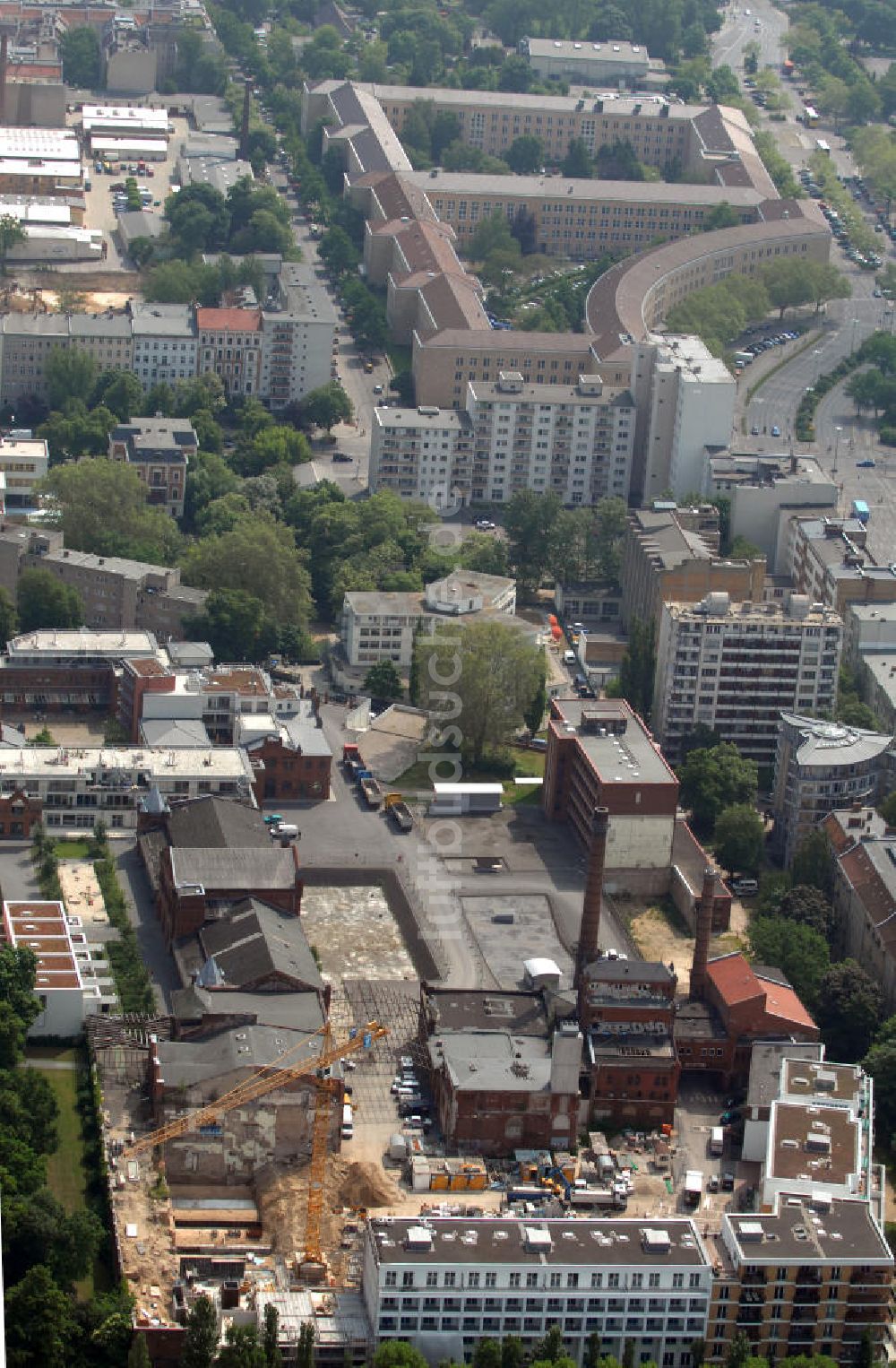 Berlin aus der Vogelperspektive: Baustelle Viktoria Quartier Kreuzberg