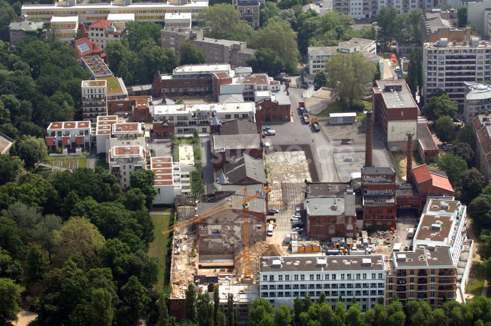 Luftaufnahme Berlin - Baustelle Viktoria Quartier Kreuzberg