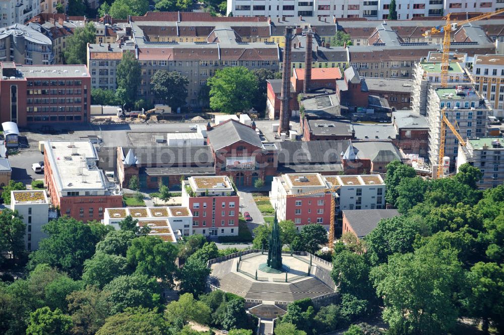 Berlin Kreuzberg aus der Vogelperspektive: Baustelle Viktoria Quartier Kreuzberg