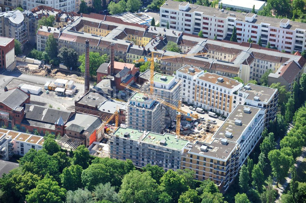 Luftbild Berlin Kreuzberg - Baustelle Viktoria Quartier Kreuzberg