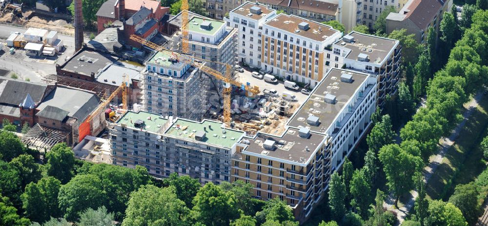 Luftaufnahme Berlin Kreuzberg - Baustelle Viktoria Quartier Kreuzberg