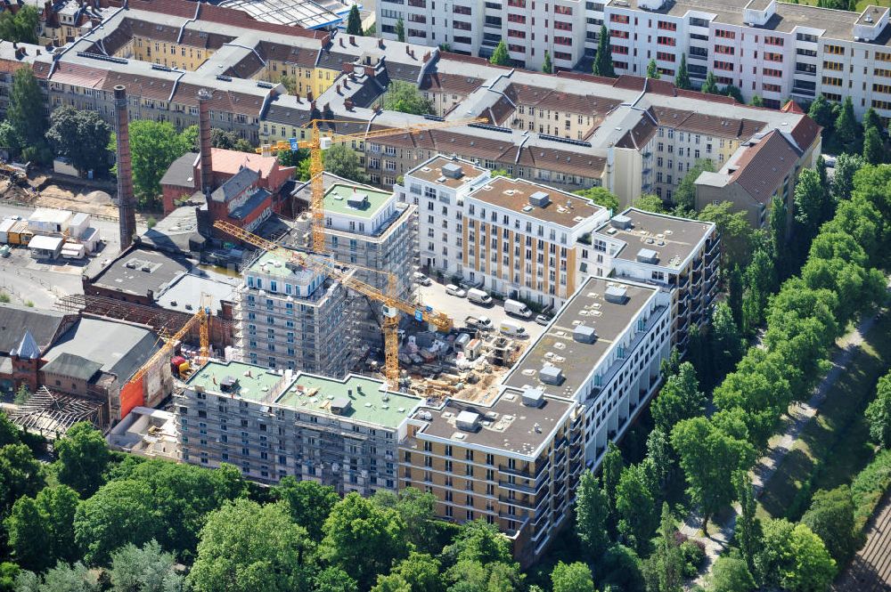 Berlin Kreuzberg von oben - Baustelle Viktoria Quartier Kreuzberg