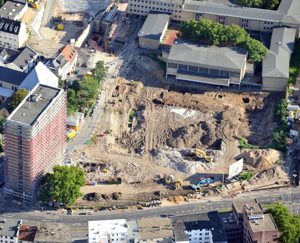 Köln von oben - Baustelle am Waidmarkt in Köln-Altstadt-Süd