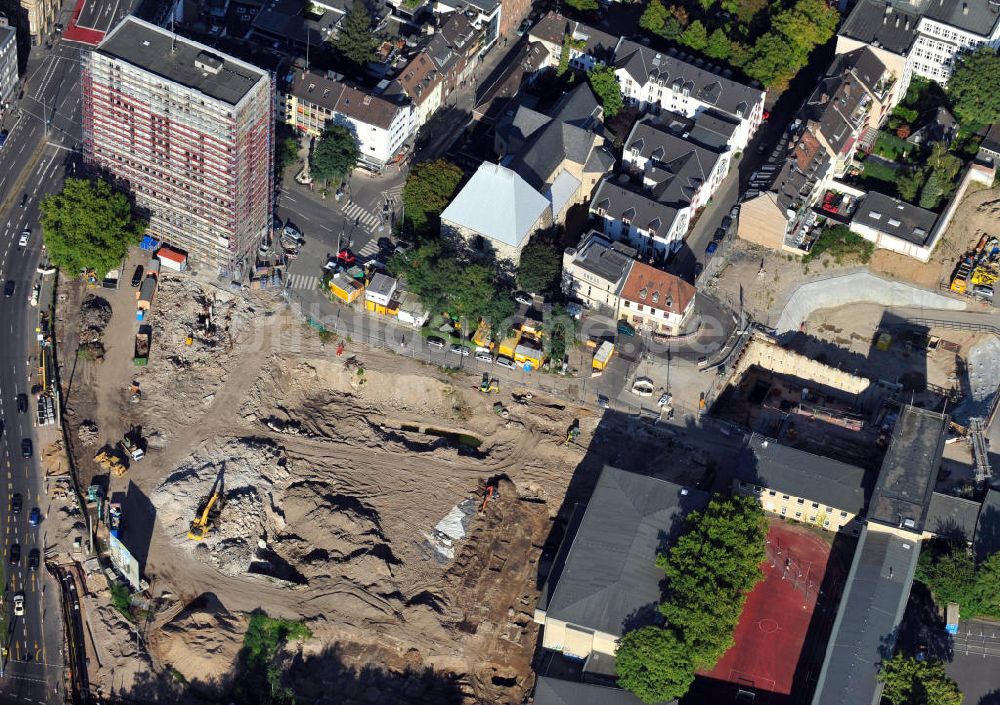 Luftaufnahme Köln - Baustelle am Waidmarkt in Köln-Altstadt-Süd