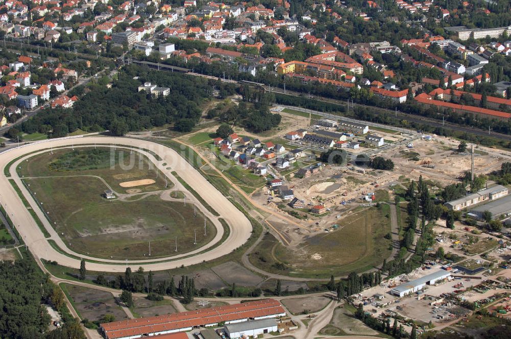 Luftaufnahme Berlin - Baustelle Wohnanlage Carlsgarten