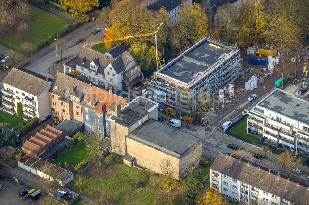 Luftbild Gladbeck - Baustelle Wohngebiet einer Mehrfamilienhaussiedlung in Gladbeck im Bundesland Nordrhein-Westfalen, Deutschland