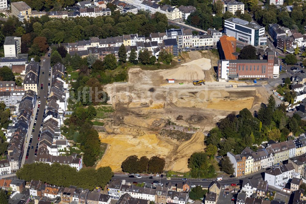 Luftbild Mönchengladbach - Baustelle Wohngebiet einer Mehrfamilienhaussiedlung Maria-Hilf- Terrassen in Mönchengladbach im Bundesland Nordrhein-Westfalen, Deutschland