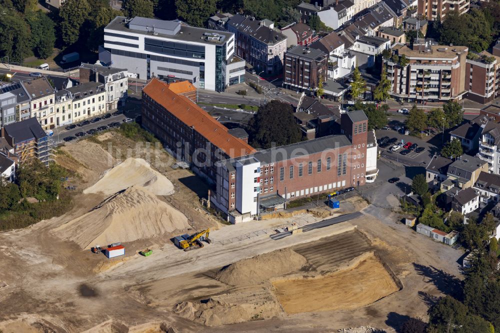 Luftbild Mönchengladbach - Baustelle Wohngebiet einer Mehrfamilienhaussiedlung Maria-Hilf- Terrassen in Mönchengladbach im Bundesland Nordrhein-Westfalen, Deutschland