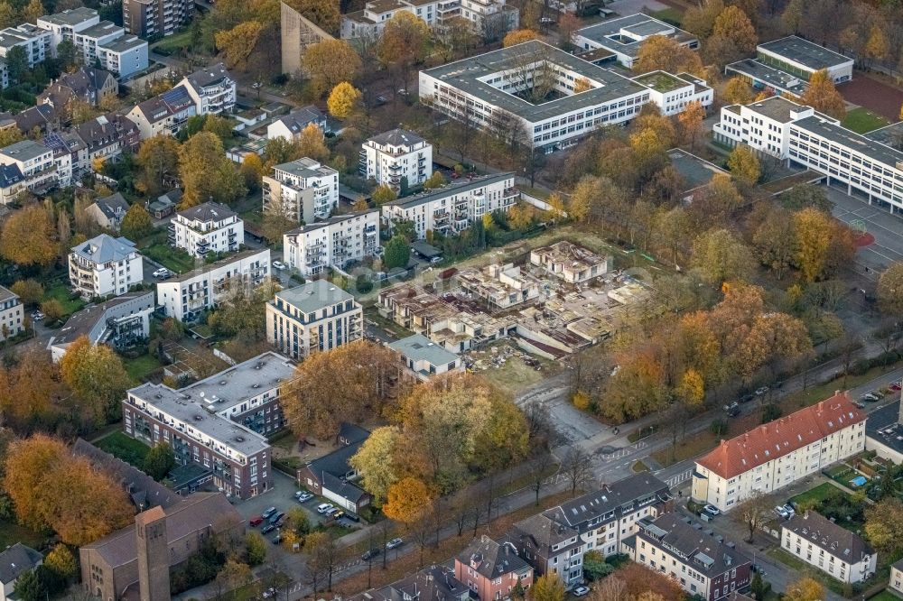 Luftbild Gelsenkirchen - Baustelle Wohngebiet einer Mehrfamilienhaussiedlung im Ortsteil Buer in Gelsenkirchen im Bundesland Nordrhein-Westfalen, Deutschland