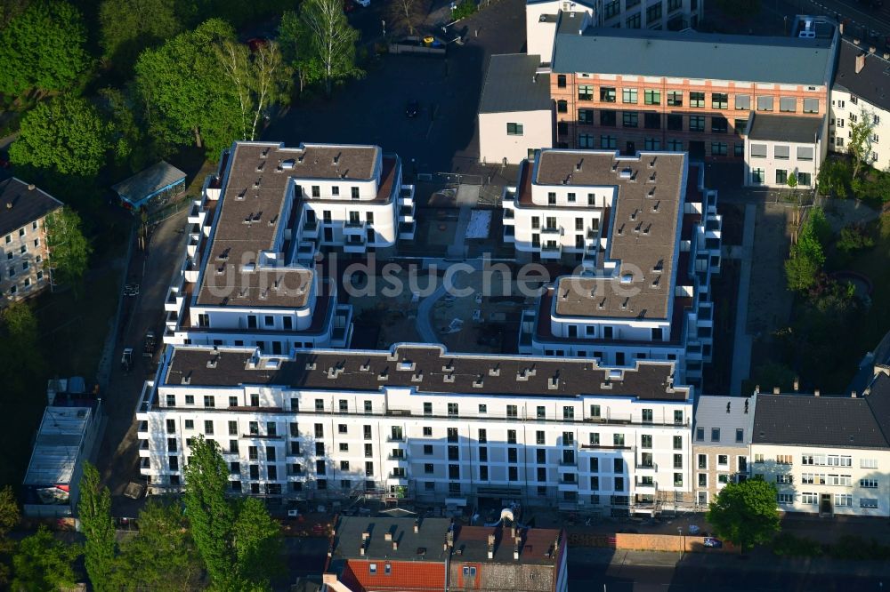 Luftaufnahme Berlin - Baustelle Wohngebiet einer Mehrfamilienhaussiedlung im Ortsteil Köpenick in Berlin, Deutschland