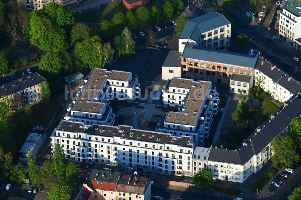 Berlin von oben - Baustelle Wohngebiet einer Mehrfamilienhaussiedlung im Ortsteil Köpenick in Berlin, Deutschland