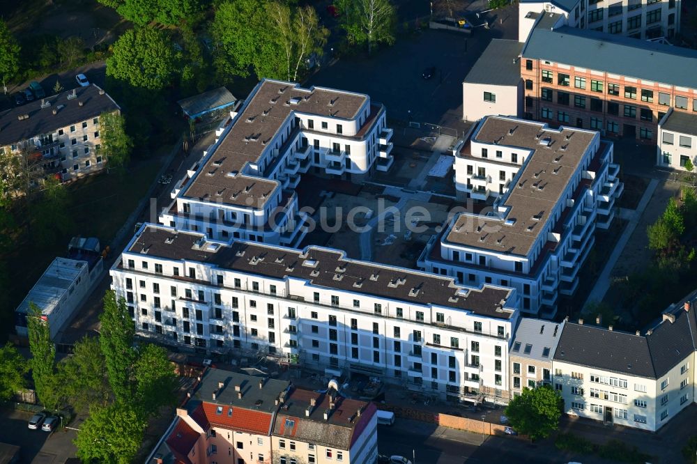 Berlin aus der Vogelperspektive: Baustelle Wohngebiet einer Mehrfamilienhaussiedlung im Ortsteil Köpenick in Berlin, Deutschland