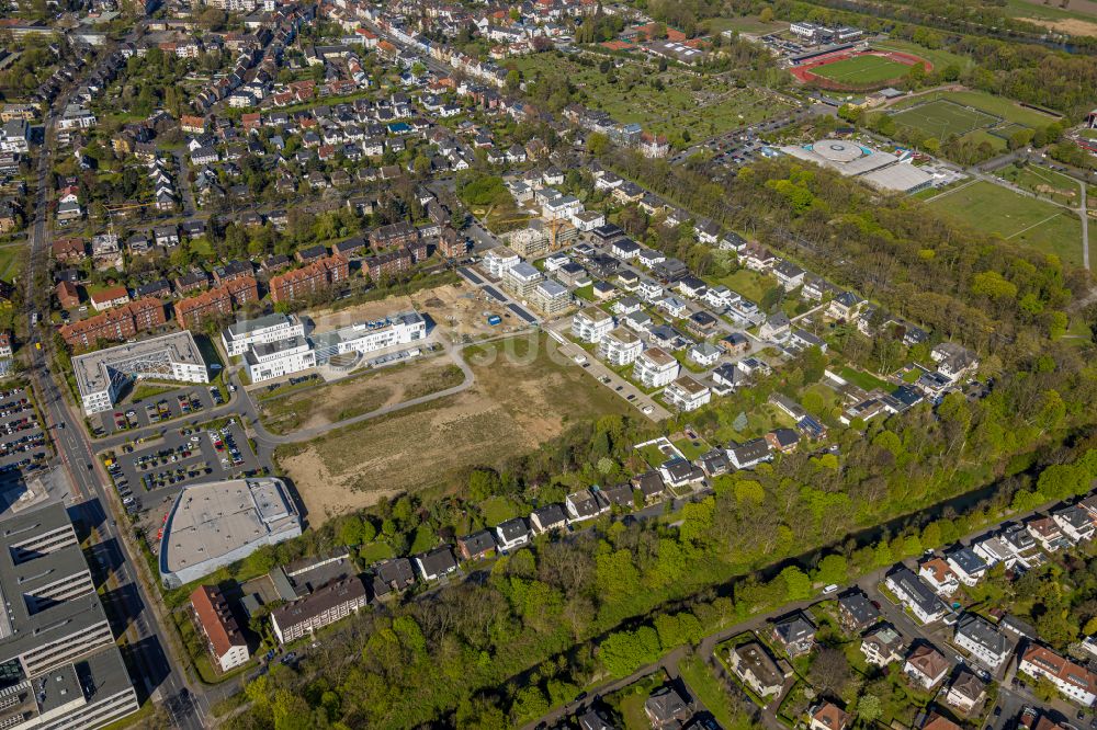 Hamm aus der Vogelperspektive: Baustelle Wohngebiet einer Mehrfamilienhaussiedlung Paracelsuspark in Hamm im Bundesland Nordrhein-Westfalen, Deutschland