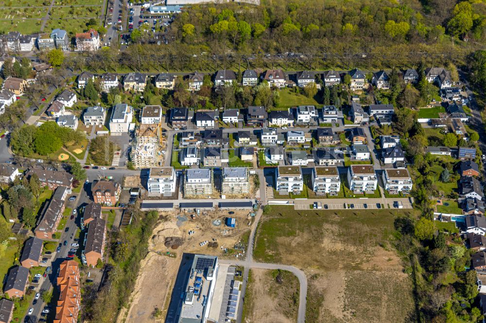 Luftaufnahme Hamm - Baustelle Wohngebiet einer Mehrfamilienhaussiedlung Paracelsuspark in Hamm im Bundesland Nordrhein-Westfalen, Deutschland