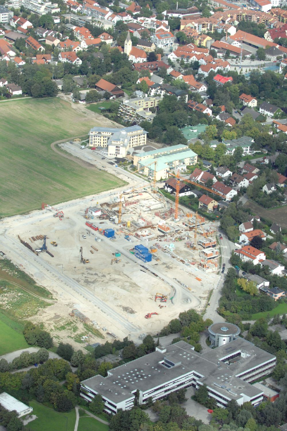 Luftaufnahme Garching Bei München - Baustelle Wohngebiet Einer ...