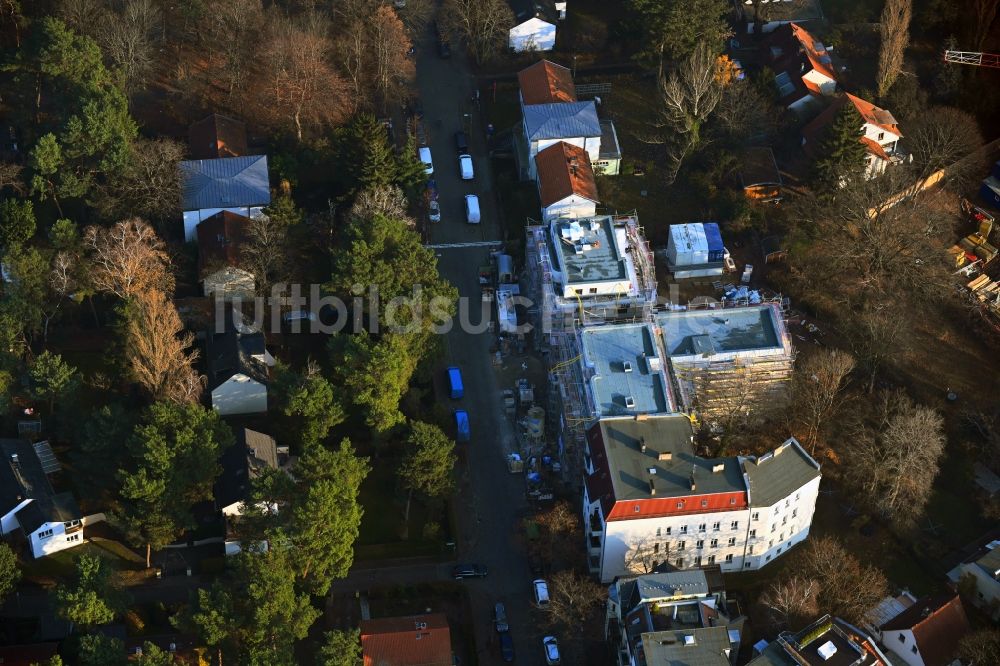 Luftbild Berlin - Baustelle Wohngebiet einer Mehrfamilienhaussiedlung des Projekts KUCKHOFF 47 an der Kuckhoffstraße im Ortsteil Niederschönhausen in Berlin, Deutschland