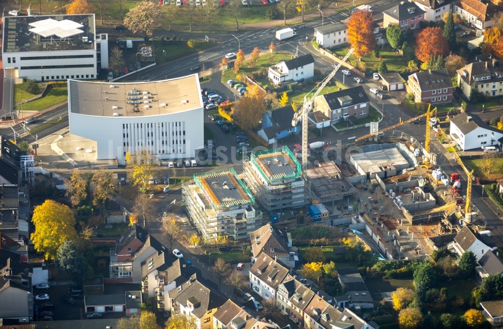 Luftbild Hamm - Baustelle Wohngebiet einer Mehrfamilienhaussiedlung RIETZGARTEN-QUARTIER an der Rietzgartenstraße in Hamm im Bundesland Nordrhein-Westfalen, Deutschland