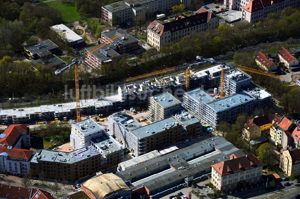 Luftaufnahme Nürnberg - Baustelle Wohngebiet Quartier Tafel im Ortsteil Sankt Jobst in Nürnberg im Bundesland Bayern, Deutschland