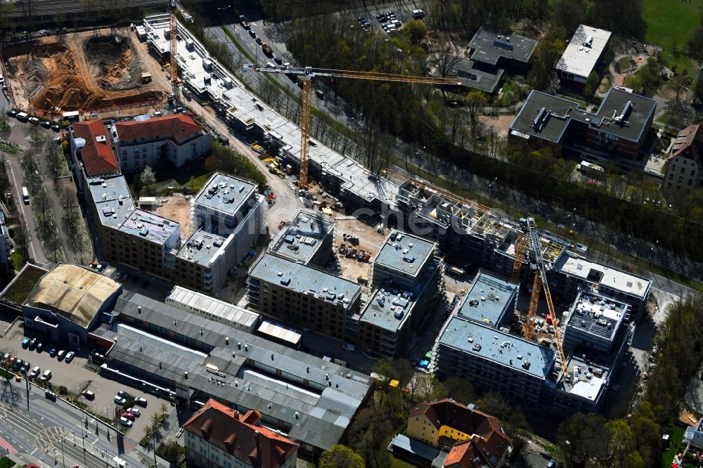 Nürnberg von oben - Baustelle Wohngebiet Quartier Tafel im Ortsteil Sankt Jobst in Nürnberg im Bundesland Bayern, Deutschland