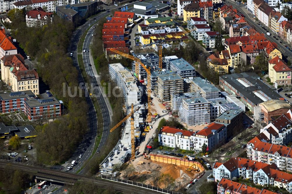 Nürnberg aus der Vogelperspektive: Baustelle Wohngebiet Quartier Tafel im Ortsteil Sankt Jobst in Nürnberg im Bundesland Bayern, Deutschland