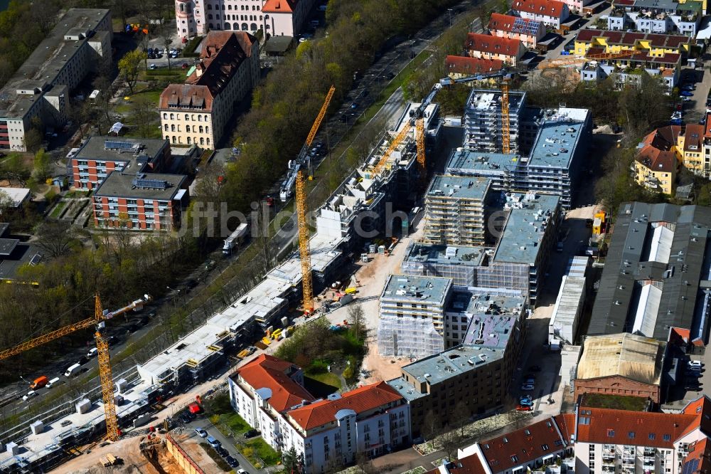 Nürnberg aus der Vogelperspektive: Baustelle Wohngebiet Quartier Tafel im Ortsteil Sankt Jobst in Nürnberg im Bundesland Bayern, Deutschland