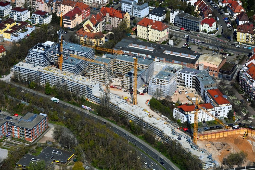 Nürnberg aus der Vogelperspektive: Baustelle Wohngebiet Quartier Tafel im Ortsteil Sankt Jobst in Nürnberg im Bundesland Bayern, Deutschland