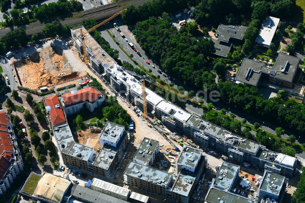 Luftaufnahme Nürnberg - Baustelle Wohngebiet Quartier Tafel im Ortsteil Sankt Jobst in Nürnberg im Bundesland Bayern, Deutschland