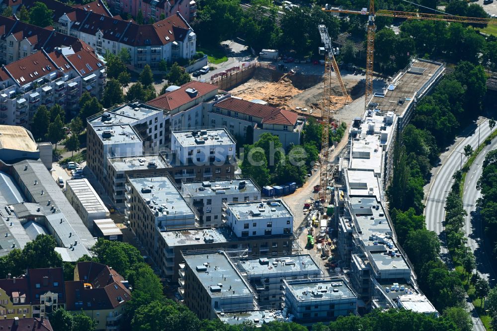 Luftbild Nürnberg - Baustelle Wohngebiet Quartier Tafel im Ortsteil Sankt Jobst in Nürnberg im Bundesland Bayern, Deutschland