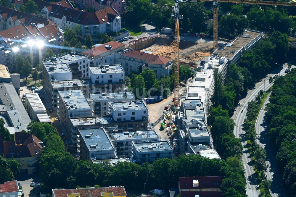 Luftaufnahme Nürnberg - Baustelle Wohngebiet Quartier Tafel im Ortsteil Sankt Jobst in Nürnberg im Bundesland Bayern, Deutschland