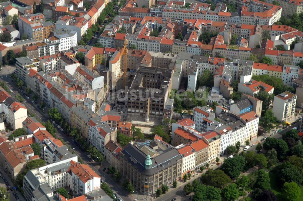 Berlin aus der Vogelperspektive: Baustelle Wohnneubau Mitte