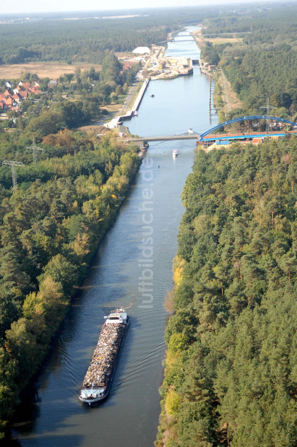 Wusterwitz aus der Vogelperspektive: Baustelle Wusterwitzer Straßenbrücke