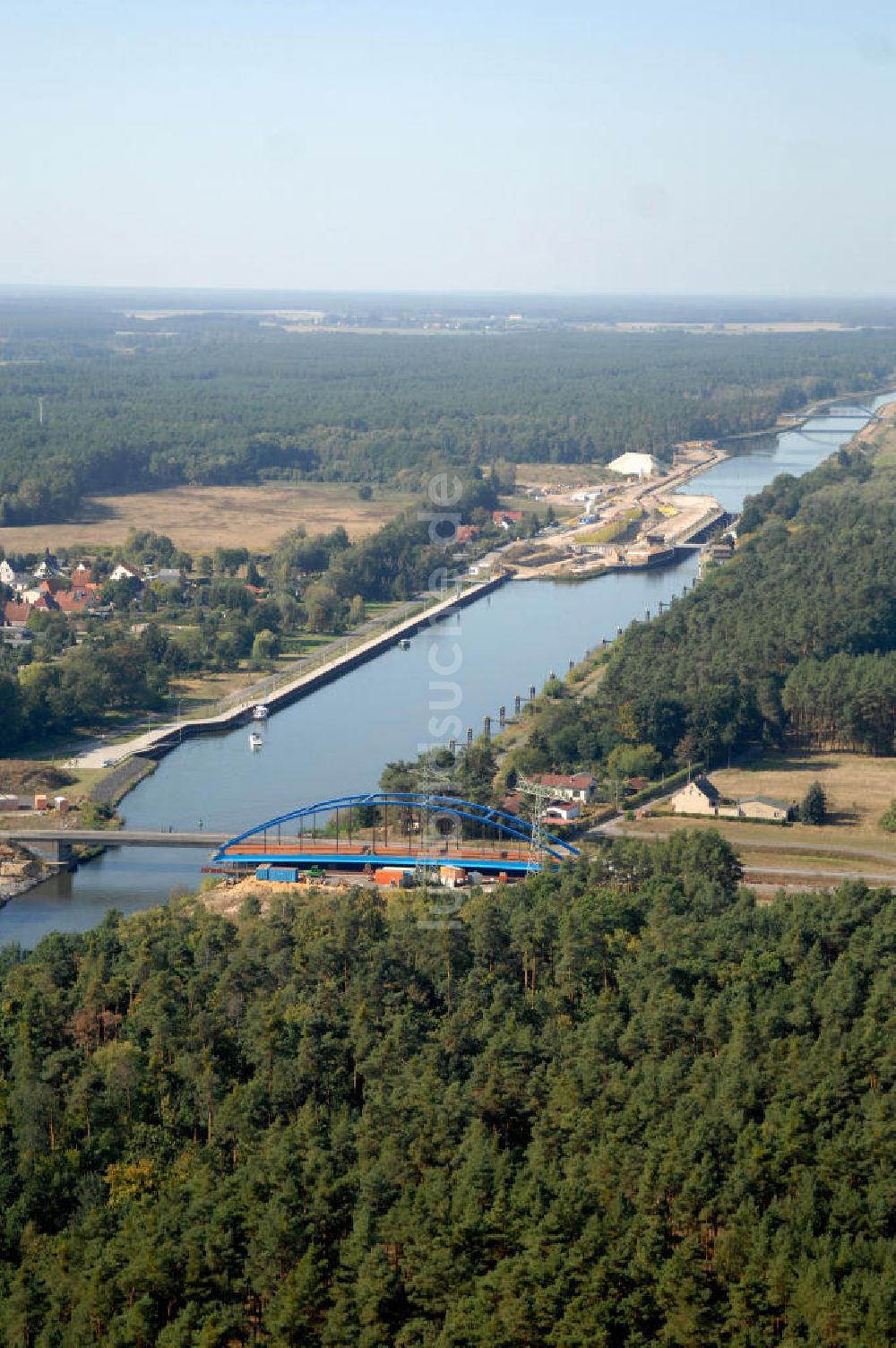 Wusterwitz aus der Vogelperspektive: Baustelle Wusterwitzer Straßenbrücke