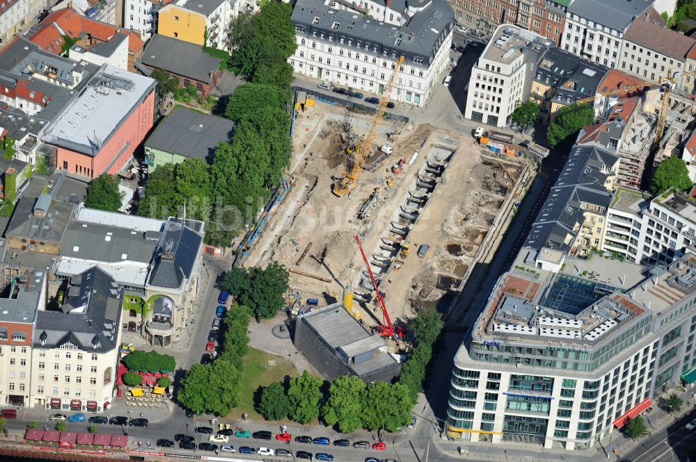 Luftaufnahme Berlin Mitte - Baustelle Am Zirkus in Berlin-Mitte