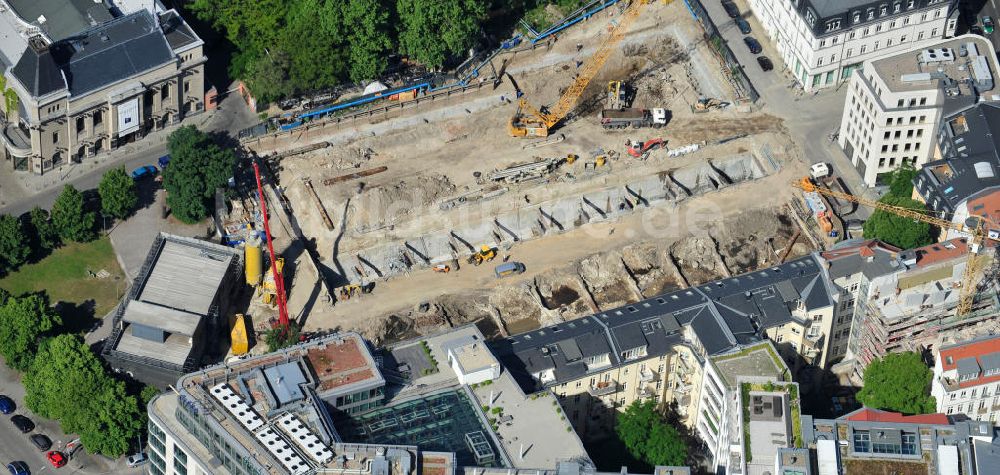 Luftbild Berlin Mitte - Baustelle Am Zirkus in Berlin-Mitte