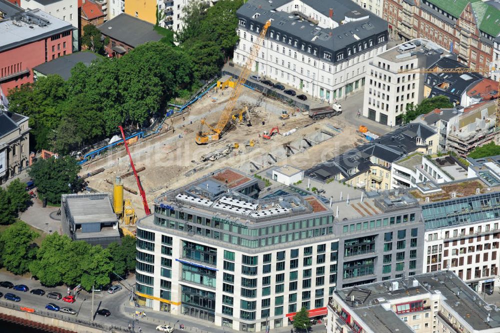 Luftaufnahme Berlin Mitte - Baustelle Am Zirkus in Berlin-Mitte