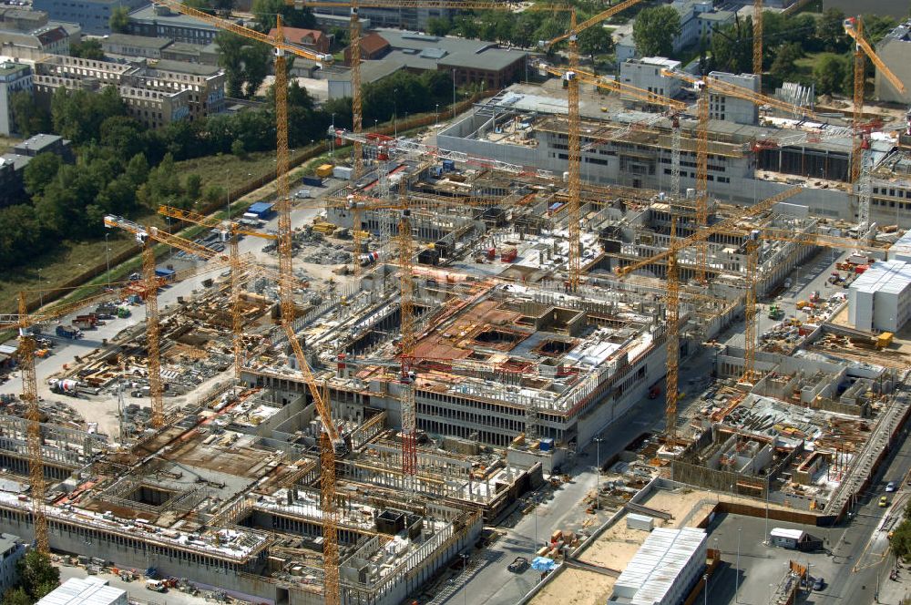 Berlin aus der Vogelperspektive: Baustelle zum BND Neubau im Bezirk Mitte