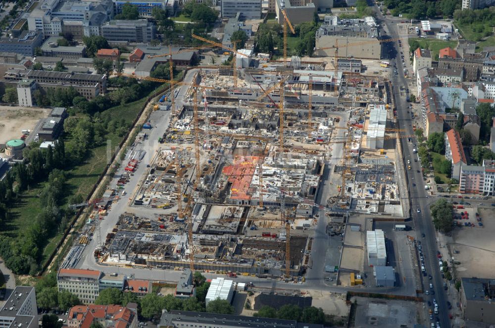 Berlin von oben - Baustelle zum BND Neubau im Bezirk Mitte