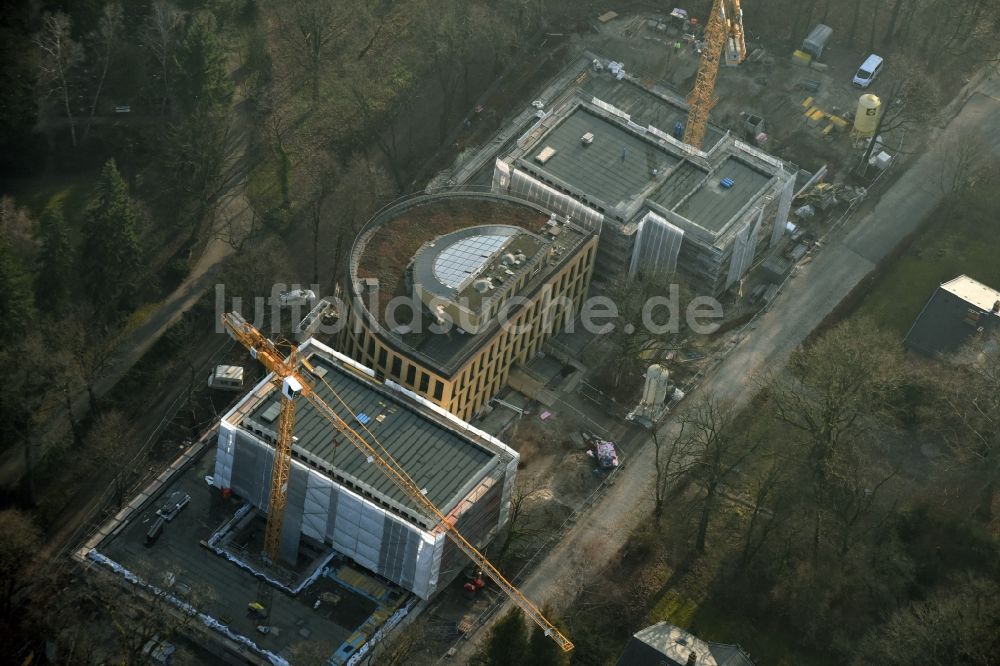 Luftbild Potsdam - Baustelle zum Neubau am Alfred-Wegener-Institut in Potsdam im Bundesland Brandenburg