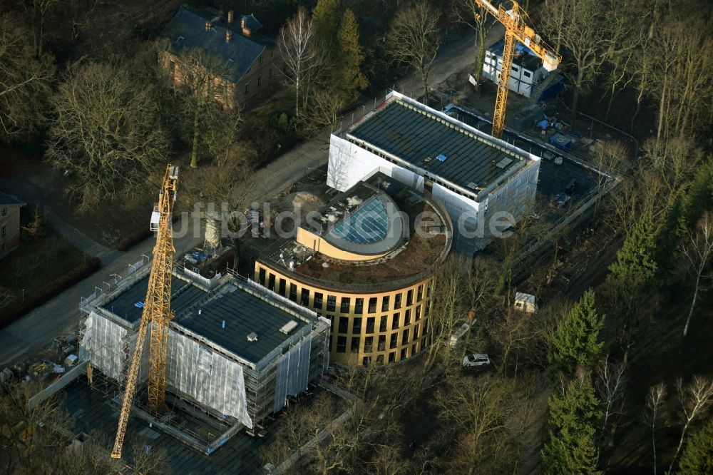 Luftaufnahme Potsdam - Baustelle zum Neubau am Alfred-Wegener-Institut in Potsdam im Bundesland Brandenburg