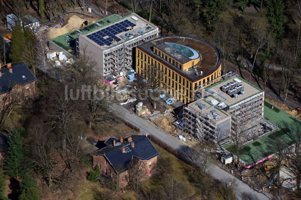 Luftbild Potsdam - Baustelle zum Neubau am Alfred-Wegener-Institut in Potsdam im Bundesland Brandenburg