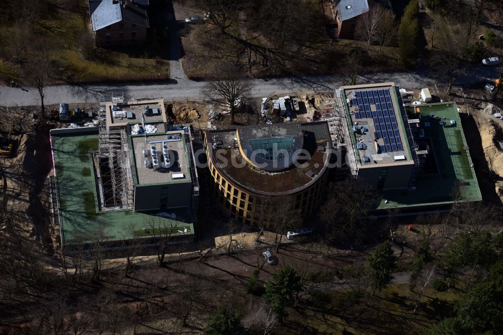 Luftbild Potsdam - Baustelle zum Neubau am Alfred-Wegener-Institut in Potsdam im Bundesland Brandenburg